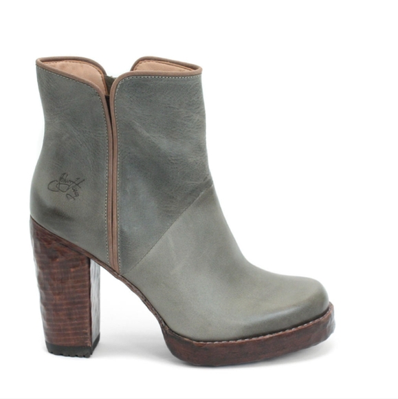 John Fluevog Double Dutch Heal Boots Sz 7.5 - Picture 2 of 12